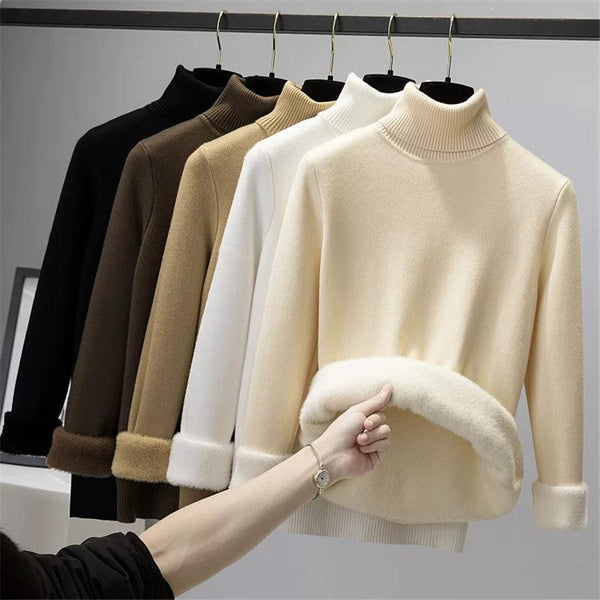 Blusa Térmica Feminina Forrada Gola Alta Thay