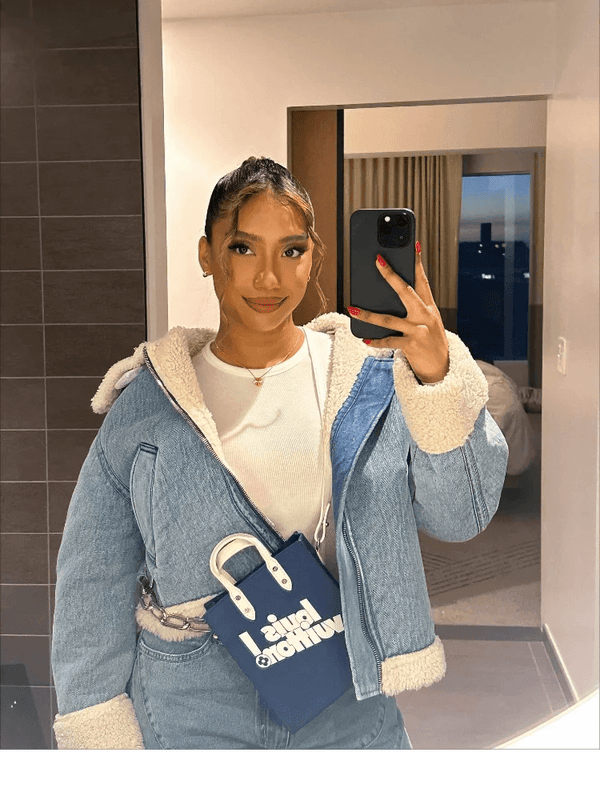 Jaqueta Feminina Jeans Forrada Moderna Aspem