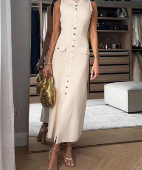 Vestido Midi Elegante Moderna Celine