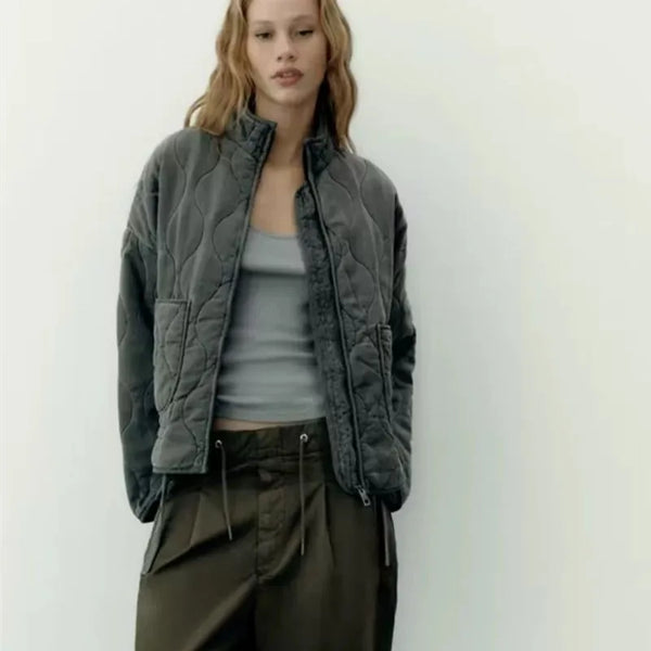 Jaqueta Inverno Feminina Acolchoada Moderna Leny