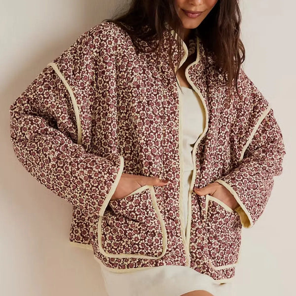 Jaqueta Feminina Estampa Floral Moderna Milene
