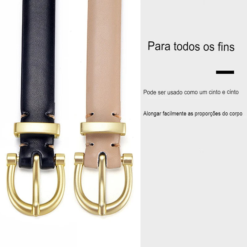 Cinto Feminino Minimalista Moderna Belt