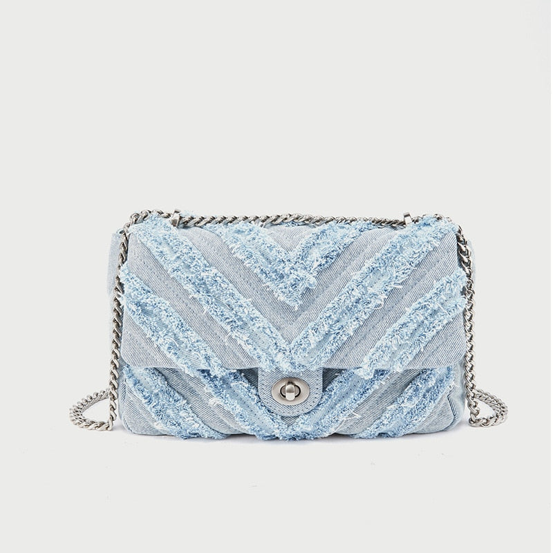 Bolsa Feminina de Ombro e CrossBody Jeans