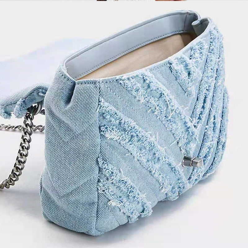 Bolsa Feminina de Ombro e CrossBody Jeans